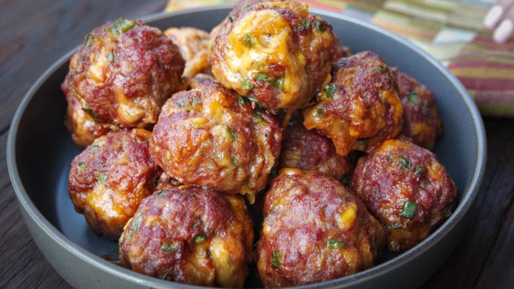 Jalapeno Cheddar Meatballs